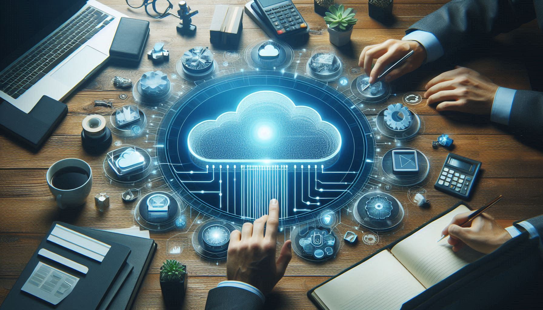 Datenverschlüsselung für maximale Sicherheit Cloud Backup Meeting rund um Wolke